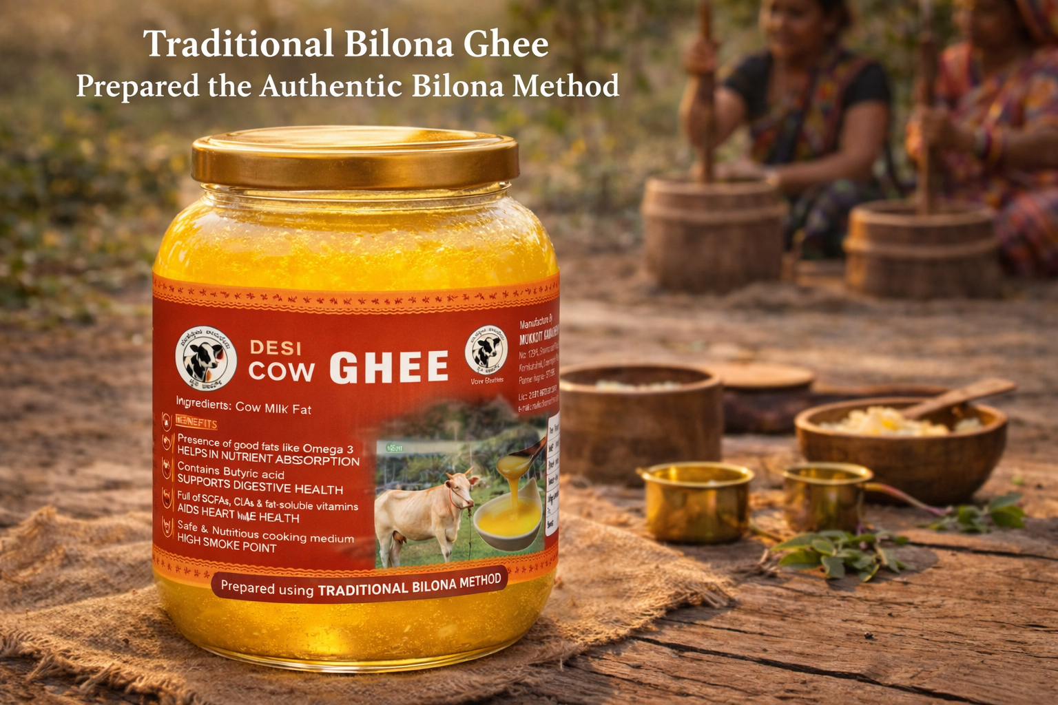 Bilona Churning Process